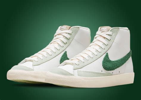 nike blazers with green swoosh